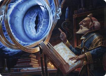 Contact Other Plane Art Card, Art Series: Adventures in the Forgotten Realms 37