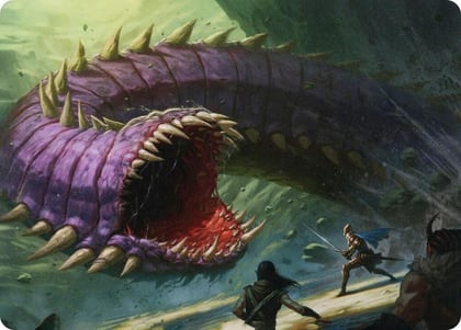 Purple Worm Art Card, Art Series: Adventures in the Forgotten Realms 3