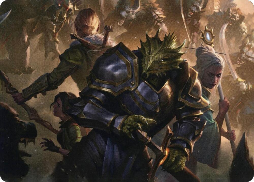 You Come to the Gnoll Camp Art Card, Art Series: Adventures in the Forgotten Realms 42