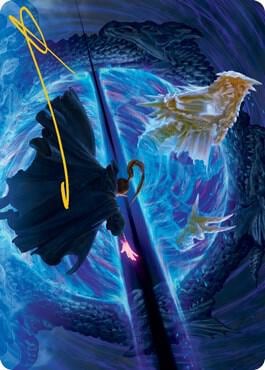 Bar the Gate Art Card (Gold-Stamped Signature), Art Series: Adventures in the Forgotten Realms 45