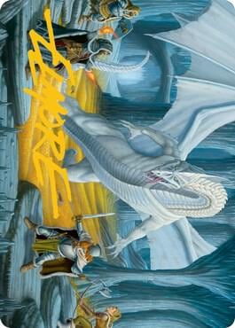 Cave of the Frost Dragon Art Card (Gold-Stamped Signature), Art Series: Adventures in the Forgotten Realms 46