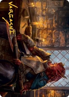 Jaded Sell-Sword Art Card (Gold-Stamped Signature), Art Series: Adventures in the Forgotten Realms 47