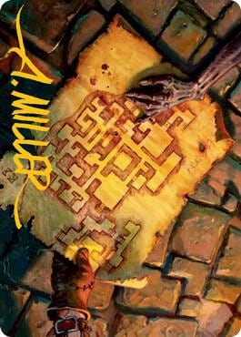 Dungeon Map Art Card (Gold-Stamped Signature), Art Series: Adventures in the Forgotten Realms 57