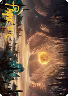 Plains (265) Art Card (Gold-Stamped Signature), Art Series: Adventures in the Forgotten Realms 63