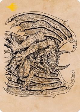 Cloister Gargoyle (Showcase) Art Card (Gold-Stamped), Art Series: Adventures in the Forgotten Realms 65