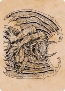 Cloister Gargoyle (Showcase) Art Card, Art Series: Adventures in the Forgotten Realms 65