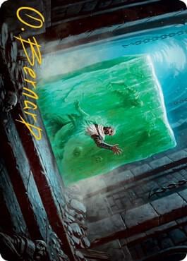 Gelatinous Cube Art Card (Gold-Stamped Signature), Art Series: Adventures in the Forgotten Realms 7