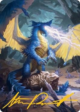 Blue Dragon Art Card (Gold-Stamped Signature), Art Series: Adventures in the Forgotten Realms 73