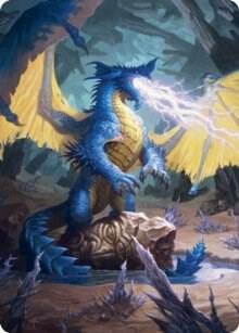 Blue Dragon Art Card, Art Series: Adventures in the Forgotten Realms 73