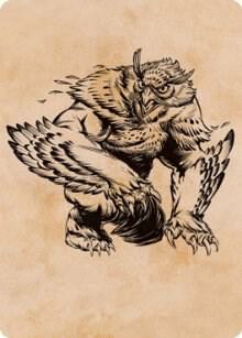 Owlbear (Showcase) Art Card, Art Series: Adventures in the Forgotten Realms 76