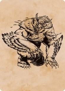 Owlbear (Showcase) Art Card, Art Series: Adventures in the Forgotten Realms 76