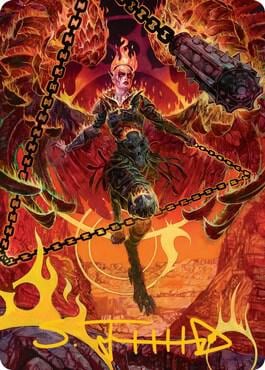 Zariel, Archduke of Avernus Art Card (Gold-Stamped Signature), Art Series: Adventures in the Forgotten Realms 77