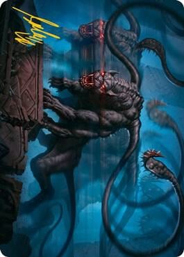 Displacer Beast Art Card (Gold-Stamped Signature), Art Series: Adventures in the Forgotten Realms 8