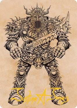 Iron Golem (Showcase) Art Card (Gold-Stamped Signature), Art Series: Adventures in the Forgotten Realms 80