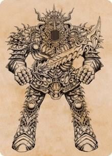 Iron Golem (Showcase) Art Card, Art Series: Adventures in the Forgotten Realms 80