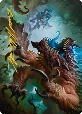 Basilisk Art Card (Gold-Stamped Signature), Art Series: Adventures in the Forgotten Realms 9