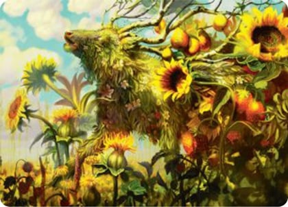 Beza, the Bounding Spring Art Card, Art Series: Bloomburrow 1