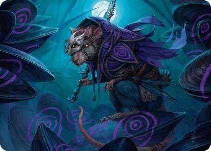 Nightwhorl Hermit Art Card, Art Series: Bloomburrow 10