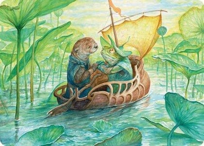 Run Away Together Art Card, Art Series: Bloomburrow 11