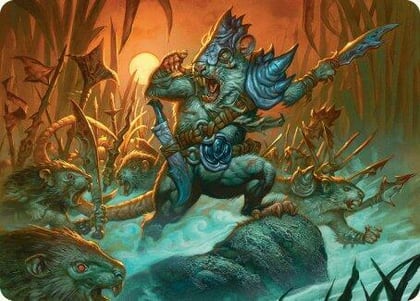 Persistent Marshstalker Art Card, Art Series: Bloomburrow 14