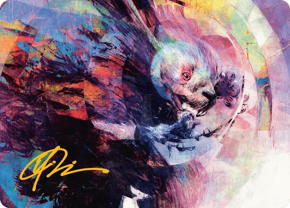 Psychic Whorl Art Card (Gold-Stamped Signature), Art Series: Bloomburrow 15