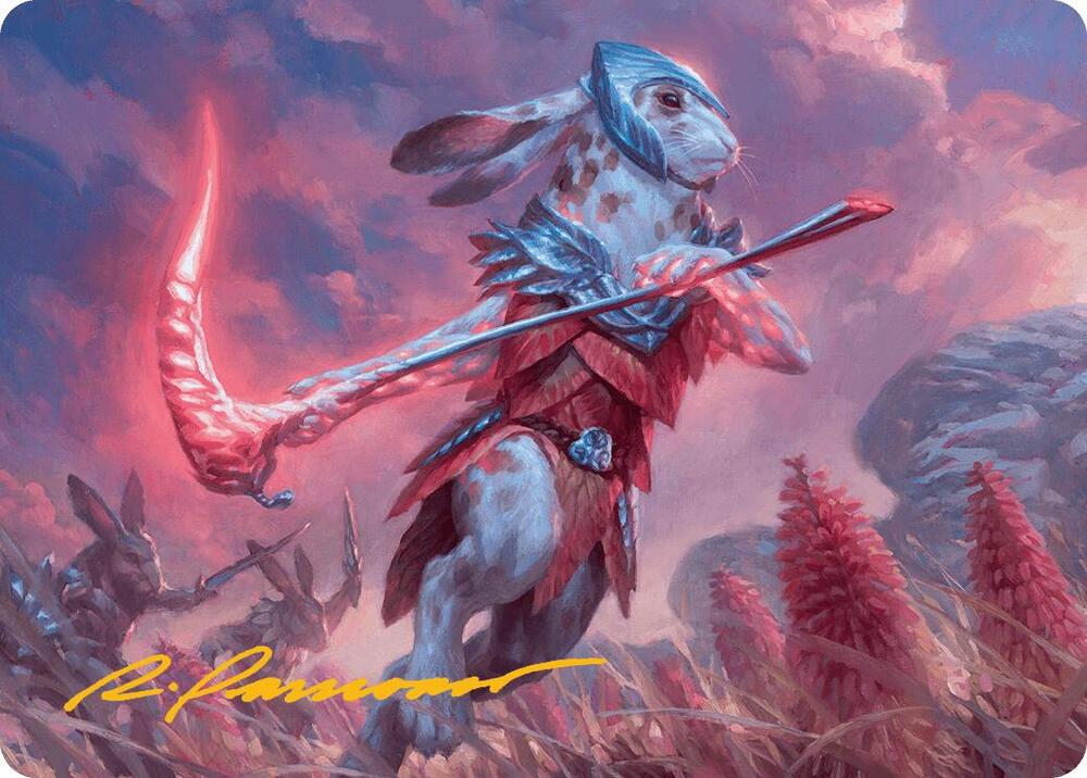 Baylen, the Haymaker Art Card (Gold-Stamped Signature), Art Series: Bloomburrow 25