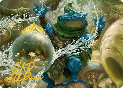 Pond Prophet Art Card (Gold-Stamped Signature), Art Series: Bloomburrow 29