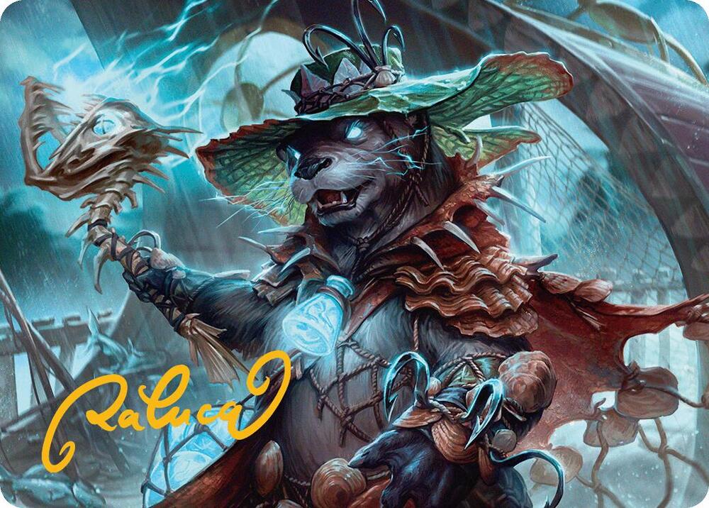 Tempest Angler Art Card (Gold-Stamped Signature), Art Series: Bloomburrow 30