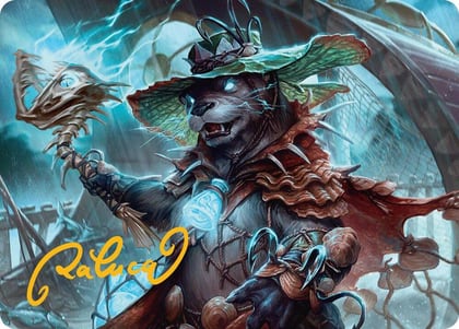 Tempest Angler Art Card (Gold-Stamped Signature), Art Series: Bloomburrow 30
