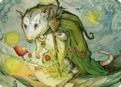 Tender Wildguide Art Card (Gold-Stamped Signature), Art Series: Bloomburrow 34