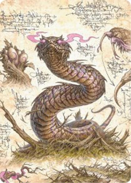 Rottenmouth Viper Art Card, Art Series: Bloomburrow 36
