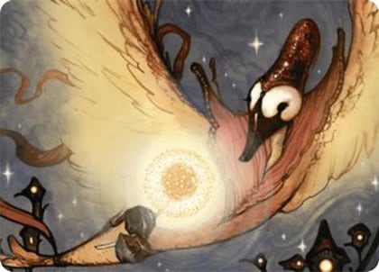 Salvation Swan Art Card, Art Series: Bloomburrow 38