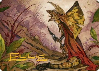 Hired Claw Art Card (Gold-Stamped Signature), Art Series: Bloomburrow 39