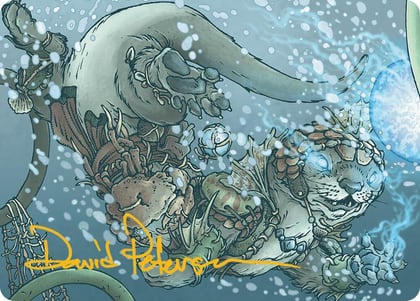 Kitsa, Otterball Elite Art Card (Gold-Stamped Signature), Art Series: Bloomburrow 42
