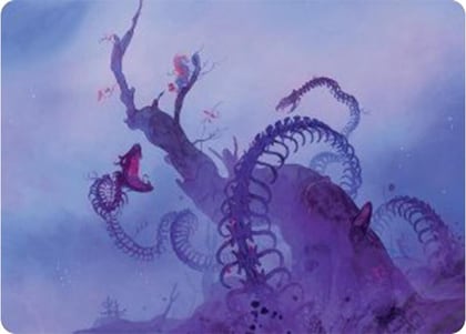 Coiling Rebirth Art Card, Art Series: Bloomburrow 44