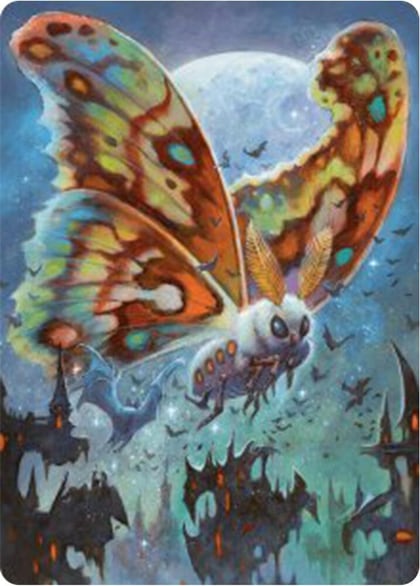 Luminous Broodmoth Art Card, Art Series: Bloomburrow 48