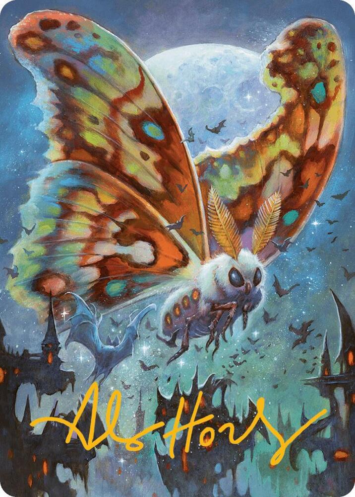 Luminous Broodmoth Art Card (Gold-Stamped Signature), Art Series: Bloomburrow 48