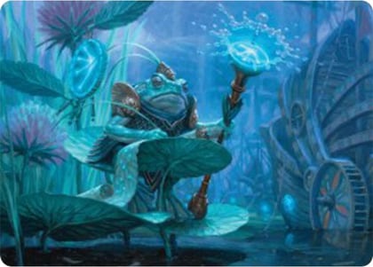 Dour Port-Mage Art Card, Art Series: Bloomburrow 5