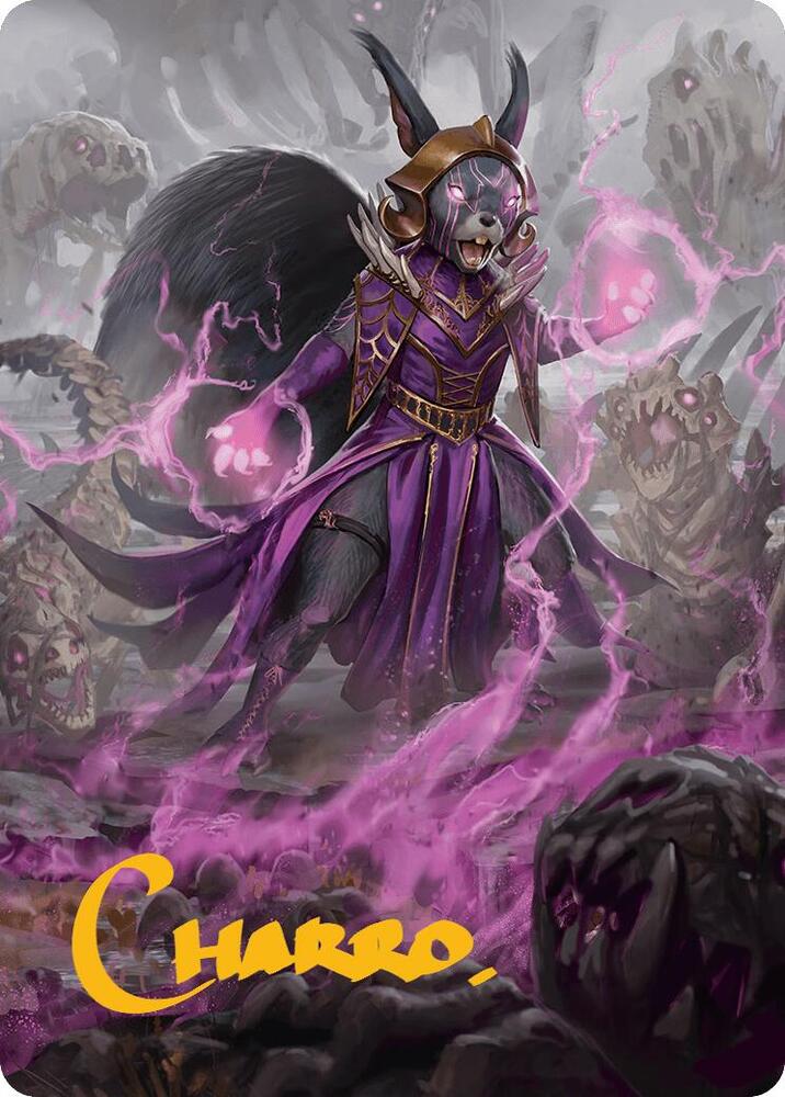 Liliana of the Dark Realms Art Card (Gold-Stamped Signature), Art Series: Bloomburrow 51