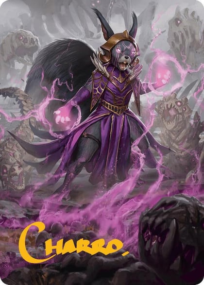 Liliana of the Dark Realms Art Card (Gold-Stamped Signature), Art Series: Bloomburrow 51