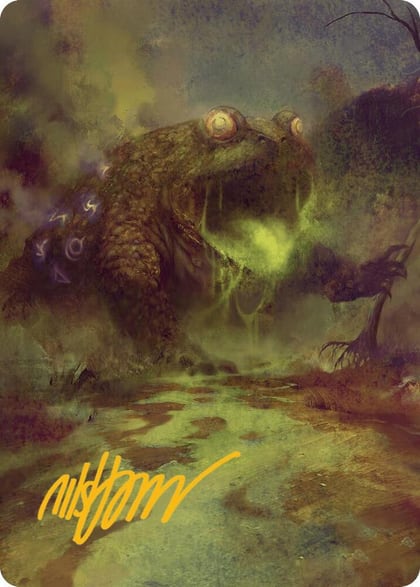 The Gitrog Monster Art Card (Gold-Stamped Signature), Art Series: Bloomburrow 52