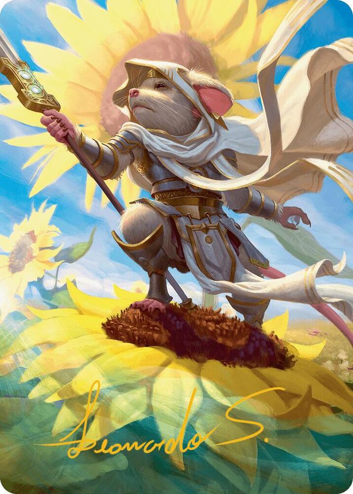 Elspeth, Sun's Champion Art Card (Gold-Stamped Signature), Art Series: Bloomburrow 53