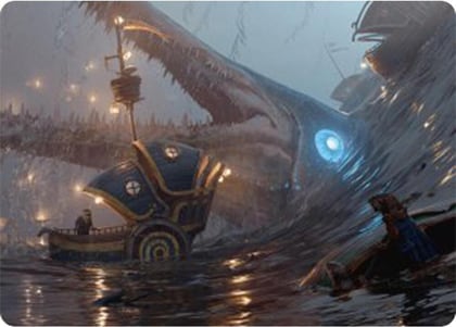 Eluge, the Shoreless Sea Art Card, Art Series: Bloomburrow 6