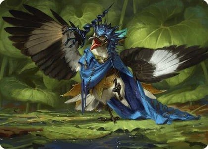 Mockingbird Art Card, Art Series: Bloomburrow 9