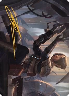 Thopter Mechanic Art Card (Gold-Stamped Signature), Art Series: The Brothers' War 13