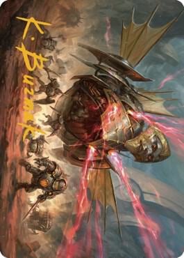 Liberator, Urza's Battlethopter Art Card (Gold-Stamped Signature), Art Series: The Brothers' War 44