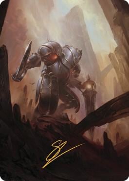 Mountain Art Card (Gold-Stamped Signature), Art Series: The Brothers' War 52