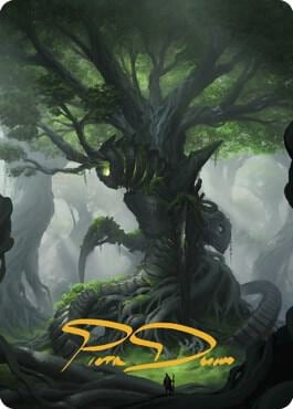Forest Art Card (Gold-Stamped Signature), Art Series: The Brothers' War 53