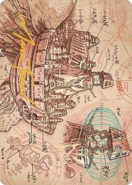 Defense Grid Art Card (Gold-Stamped Signature), Art Series: The Brothers' War 58