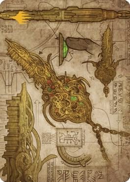Key to the City Art Card (Gold-Stamped Planeswalker Symbol), Art Series: The Brothers' War 65